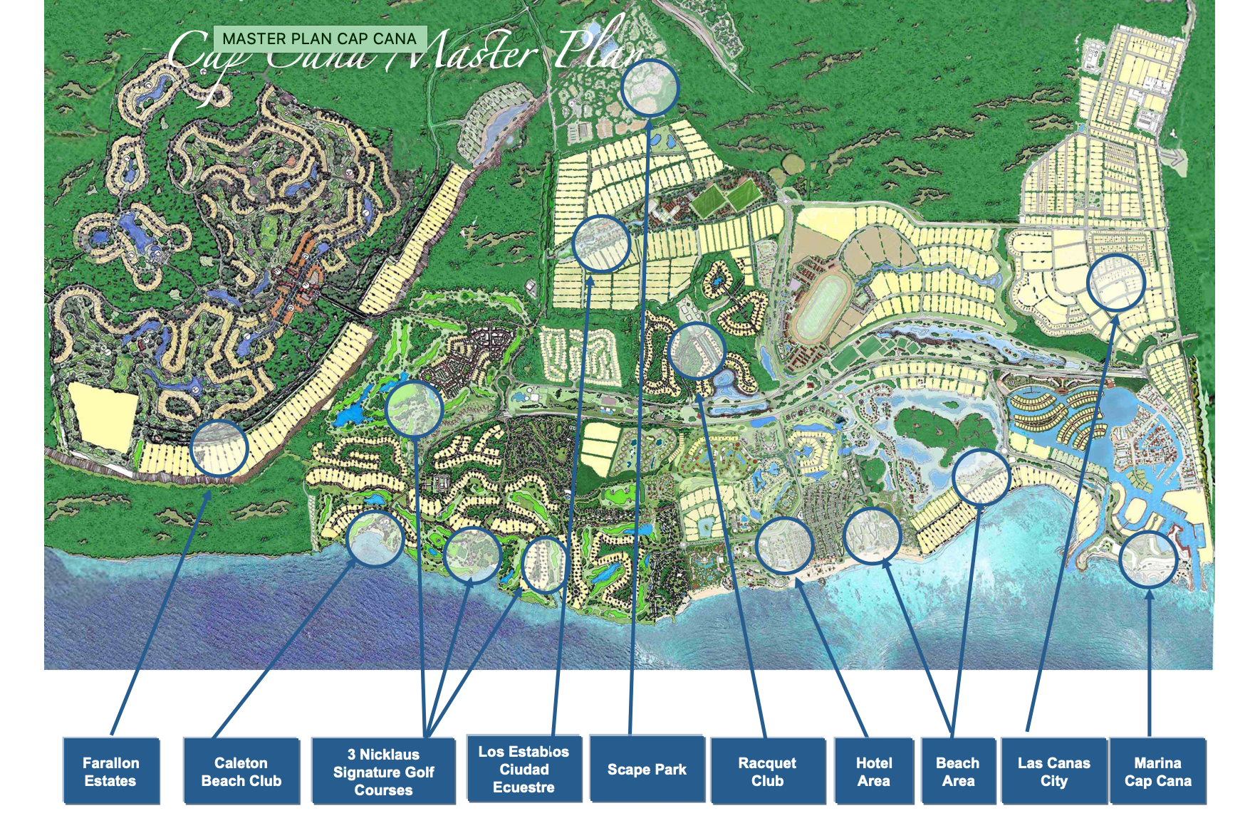 Master plan de Cap Cana