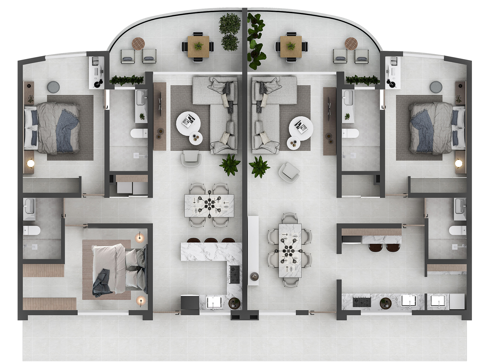 Plano del Apartamento Coralina