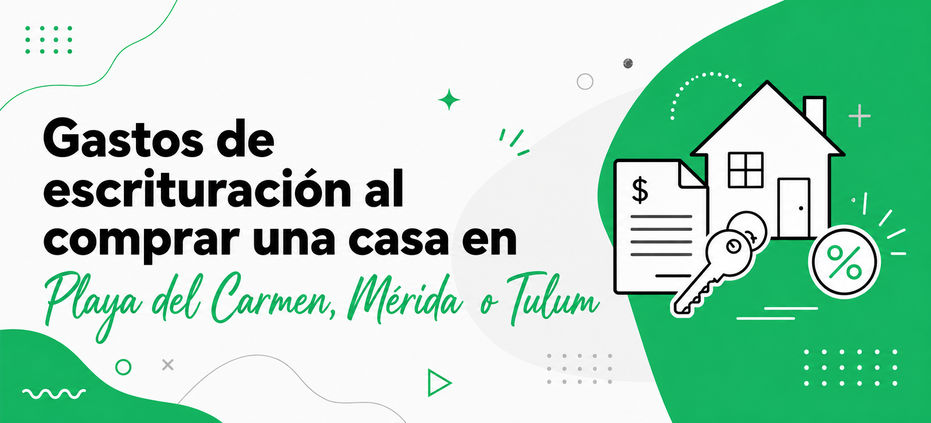 Gastos de escrituración al comprar una casa en Playa del Carmen, Tulum y Mérida. Guía para compradores de bienes raíces | Housebuy.mx