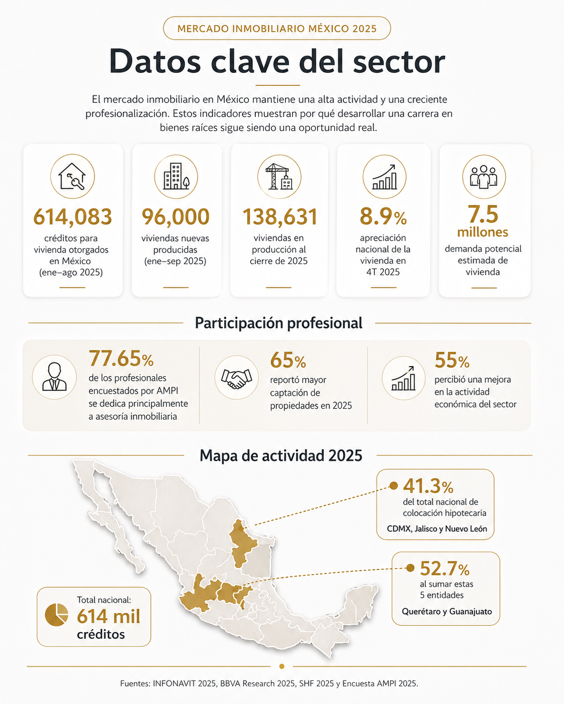 Mercado inmobiliario México 2025