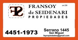 Fransoy de Seidenari Propiedades