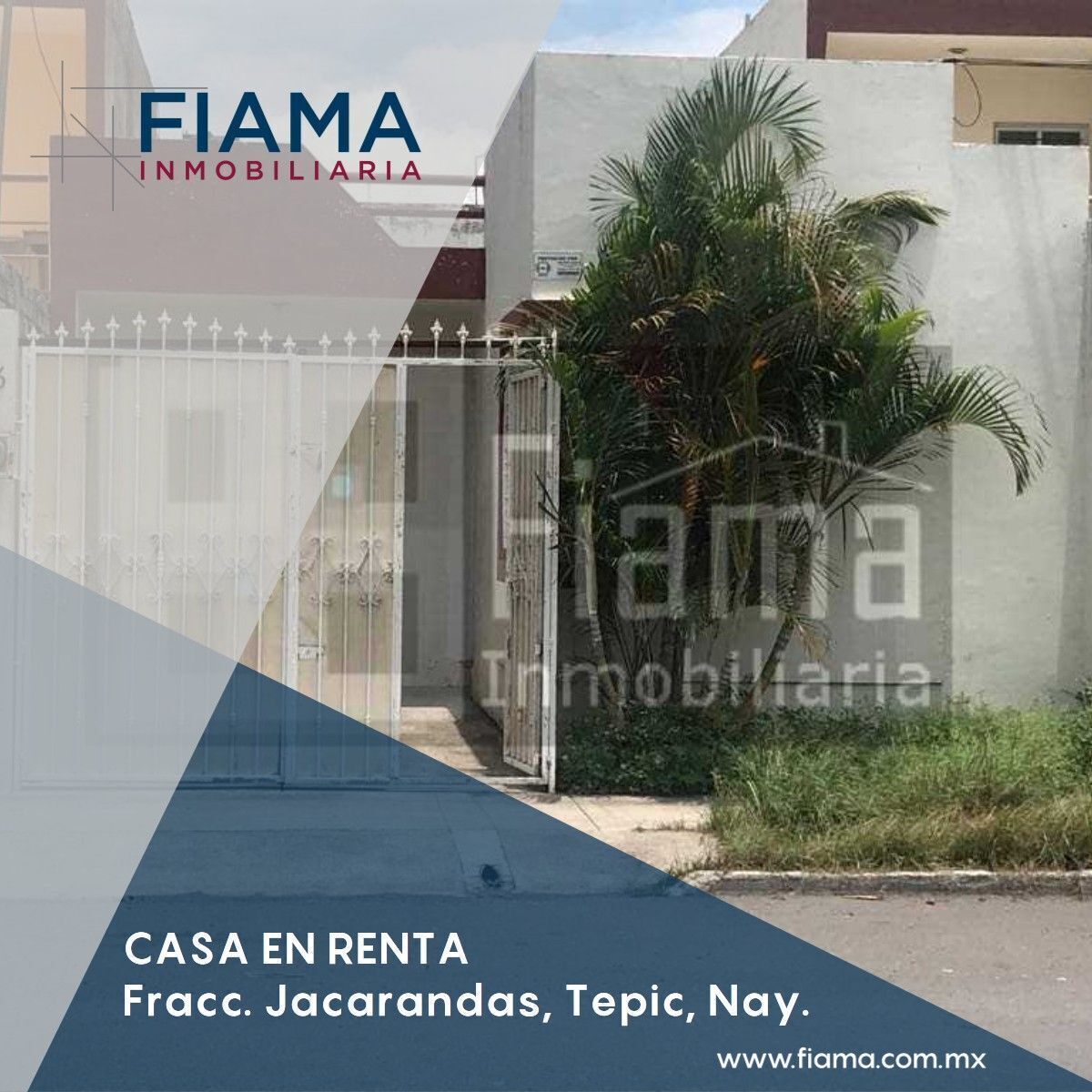 CASA EN RENTA EN FRACC. JACARANDAS $3,800