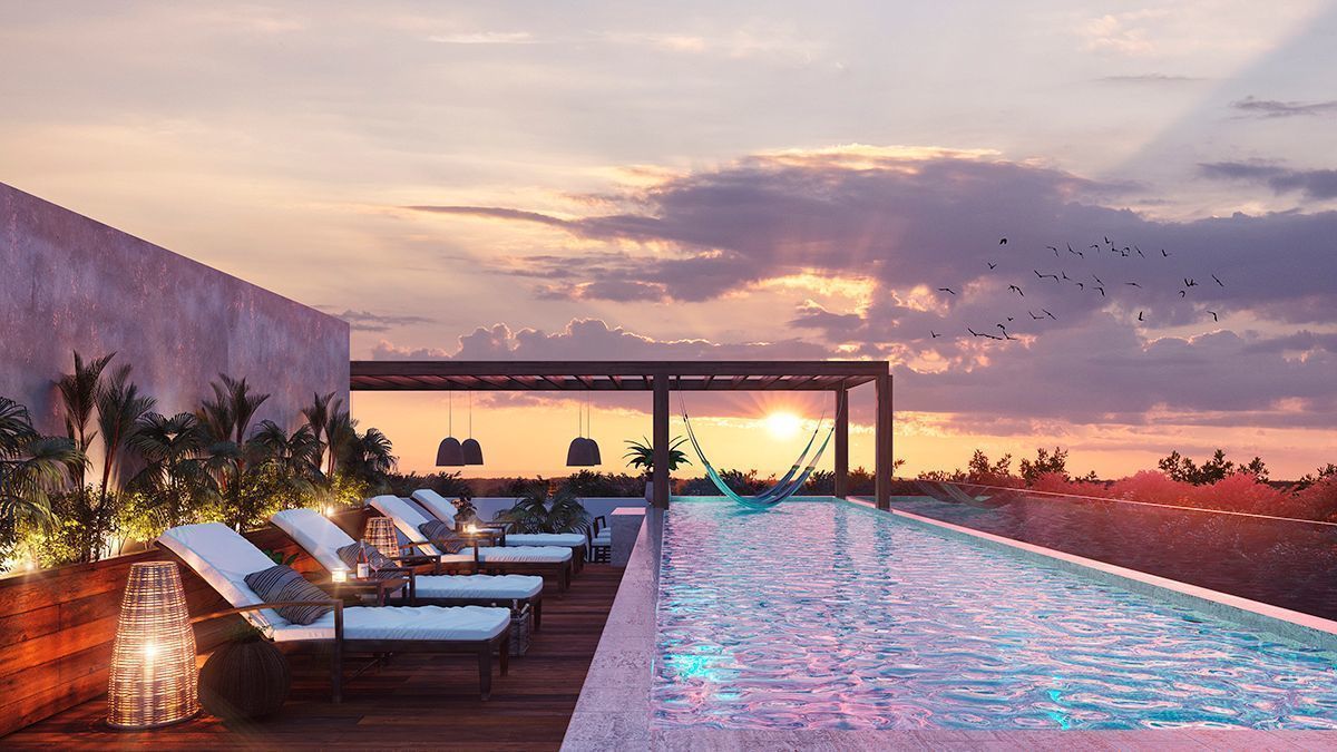 10 de 11: Condominios céntricos de 2 HAB en Playa del Carmen en venta