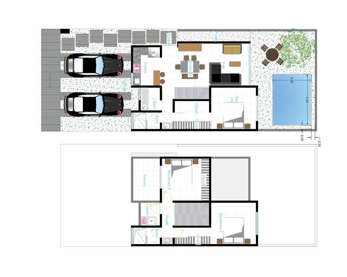 Zazil Residencial Casa Modelo Tierra :desde MX $1,521,000- Recamara Planta  baja