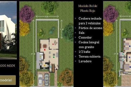 Hermosa casa modelo Roble en Salvia 48 Residencial