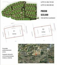 Ultimos Terrenos en Venta de Lomas Acueducto zona Andares
