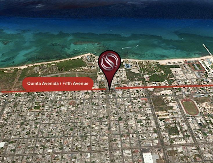 Terreno uso mixto en venta en la Quinta Avenida Playa del Carmen