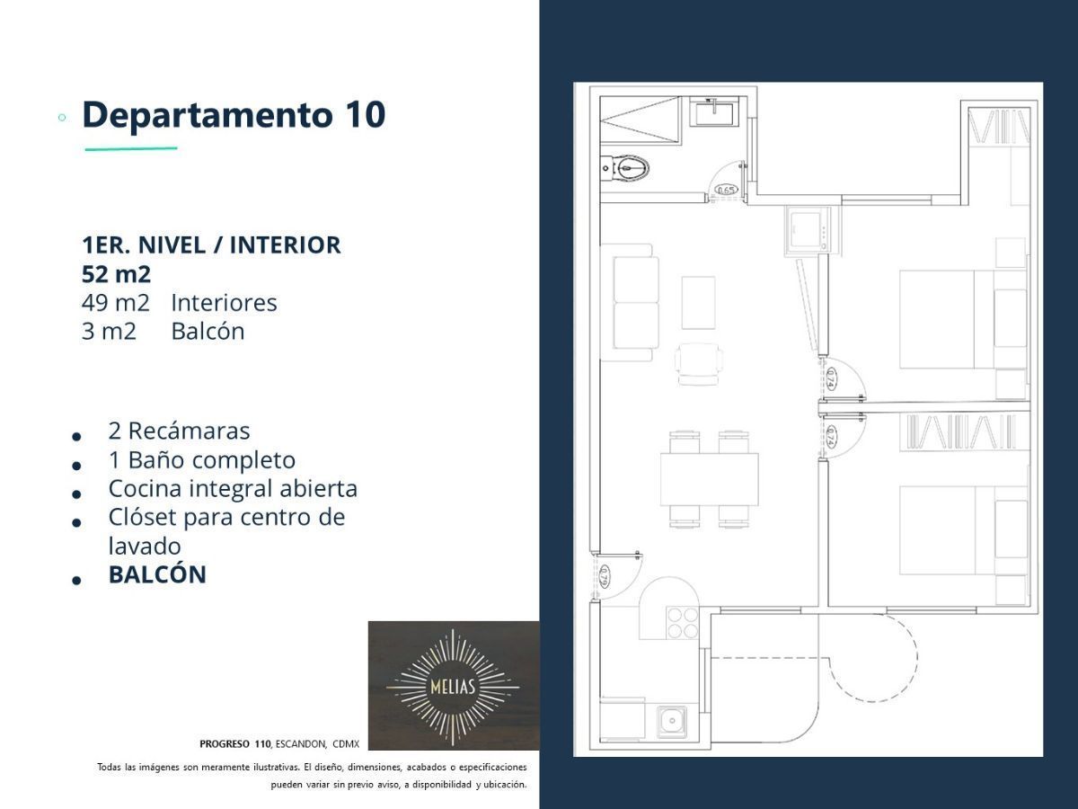 3 de 24: #MELIAS CARMEN LABORIN - VENTA DEPARTAMENTO #ESCANDON #CDMX