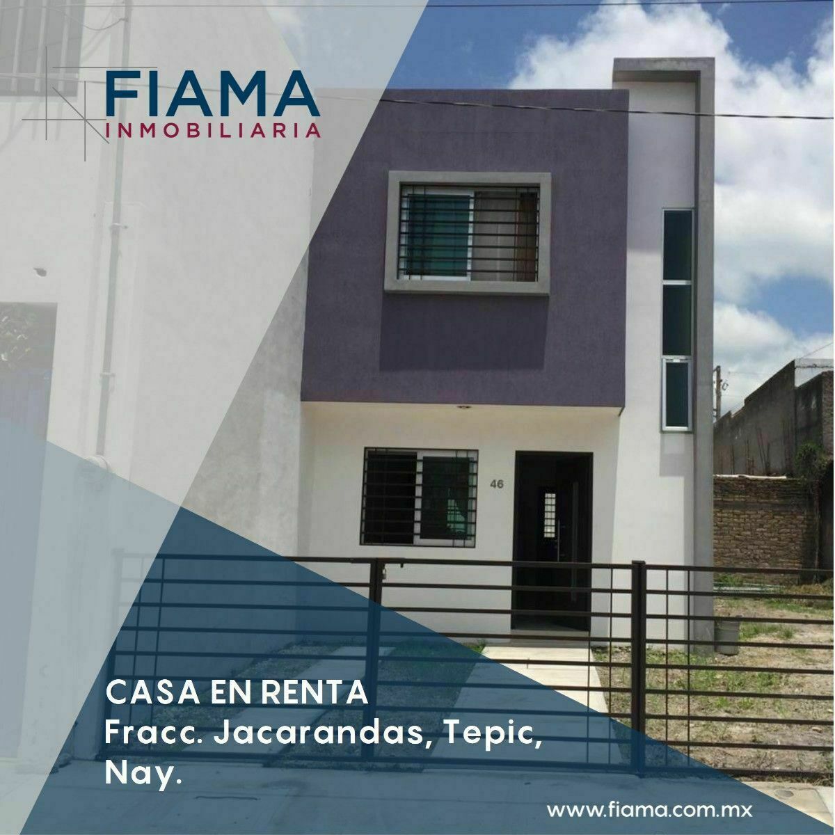 CASA SEMI - NUEVA AMUEBLADA EN RENTA EN FRACC. JACARANDAS $6,500