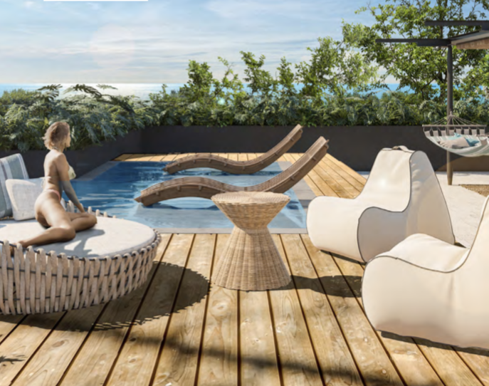 Penthouse de lujo con club de playa a la venta en Playa del Carmen