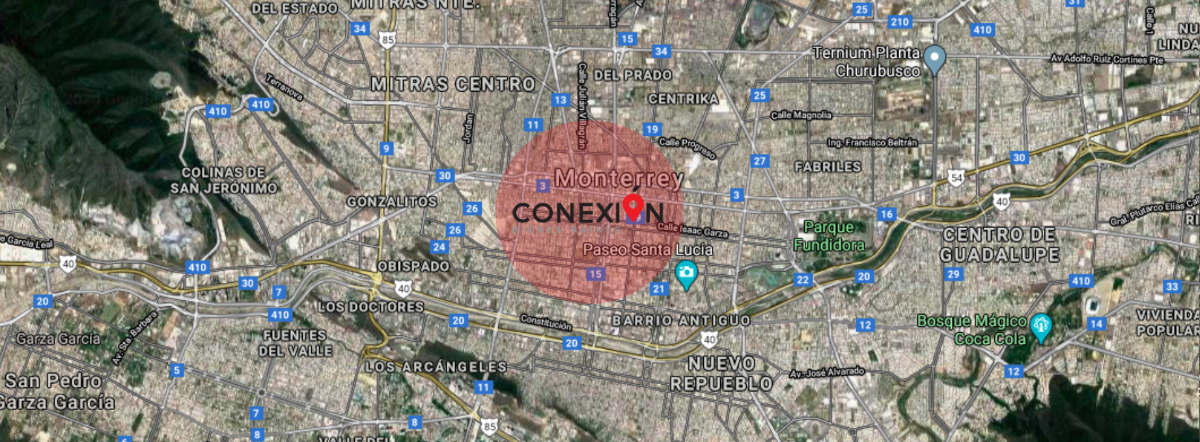 9 de 10: Mapa de edificio para oficinas en Monterrey, Nuevo León. 