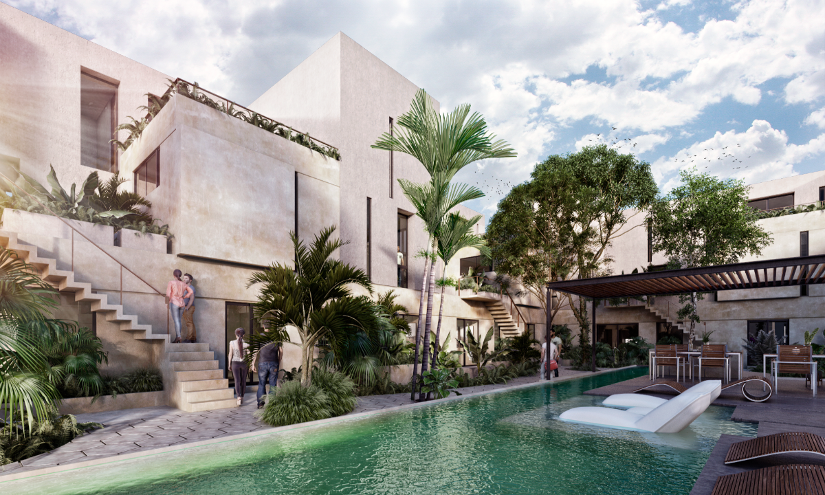 DEPARTAMENTOS EN VENTA EN MÉRIDA, EN DESARROLLO MODERNO Y ECOLÓGICO