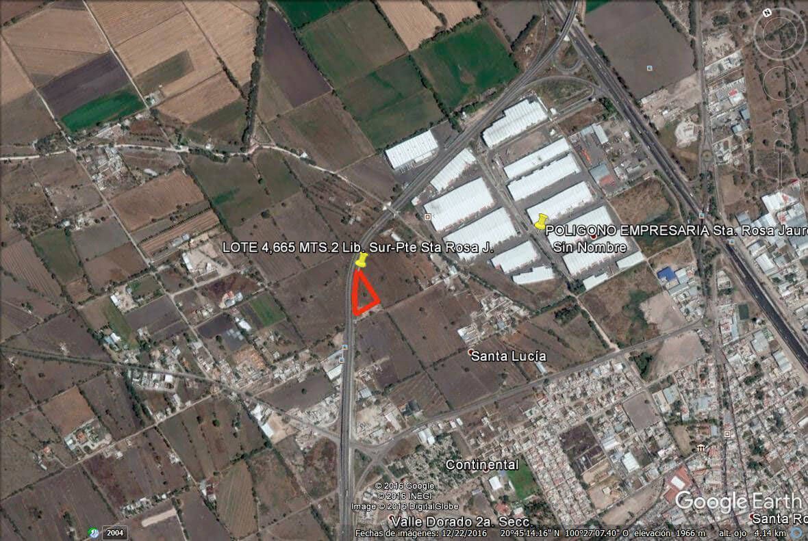 Terreno en Venta muy cercano al polígono empresarial en Santa Rosa Jáuregui, Que
