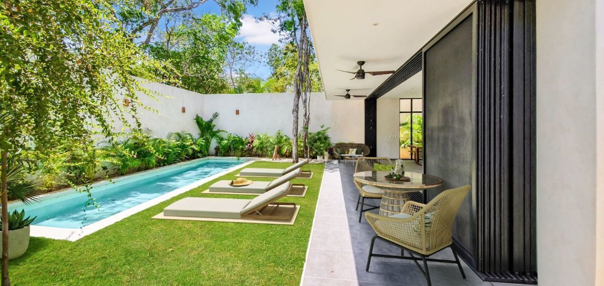 Casa en Tulum con toque selvático y ecológico.