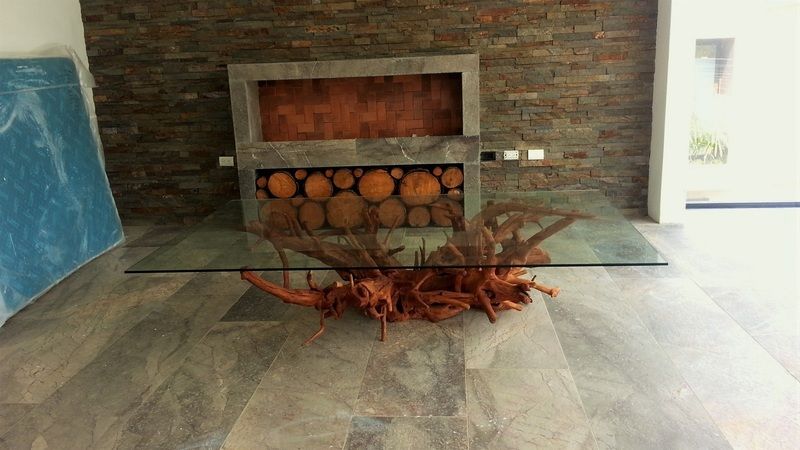 6 de 15: Chimenea de Etanol en la sala