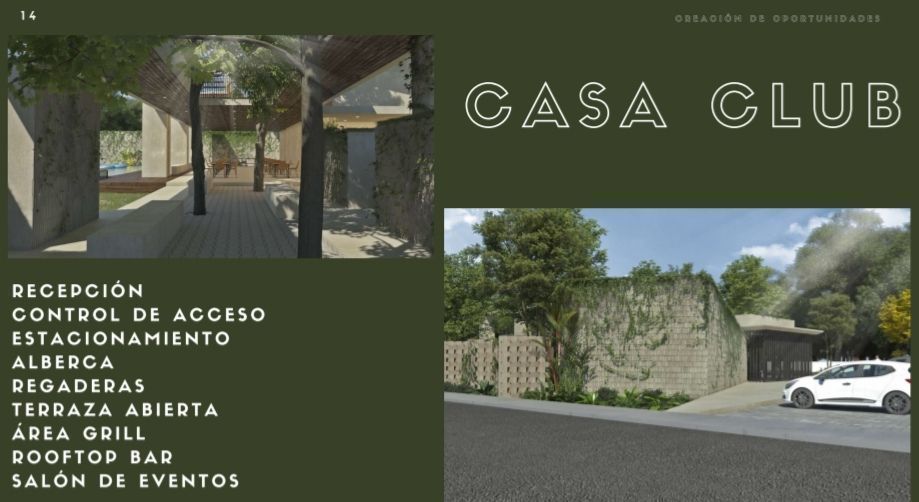 casa club y amenidades