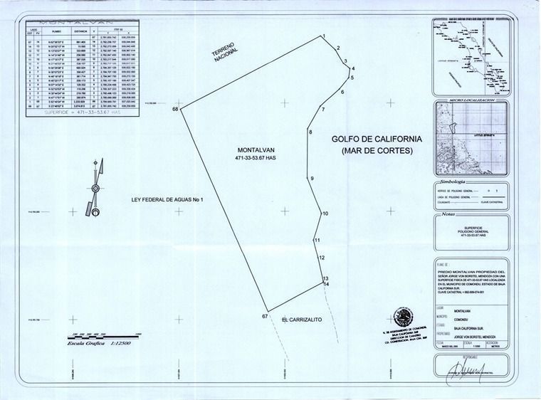 2 de 10: Area del Predio y deslinde de la propiedad.