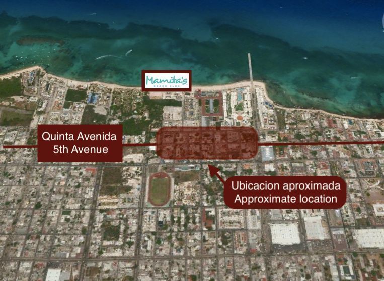 Local sobre la Quinta Avenida de Playa del Carmen en venta.
