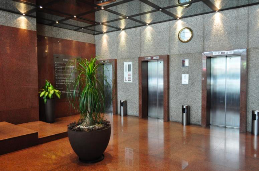 10 de 12: Vestíbulo de acceso a los elevadores