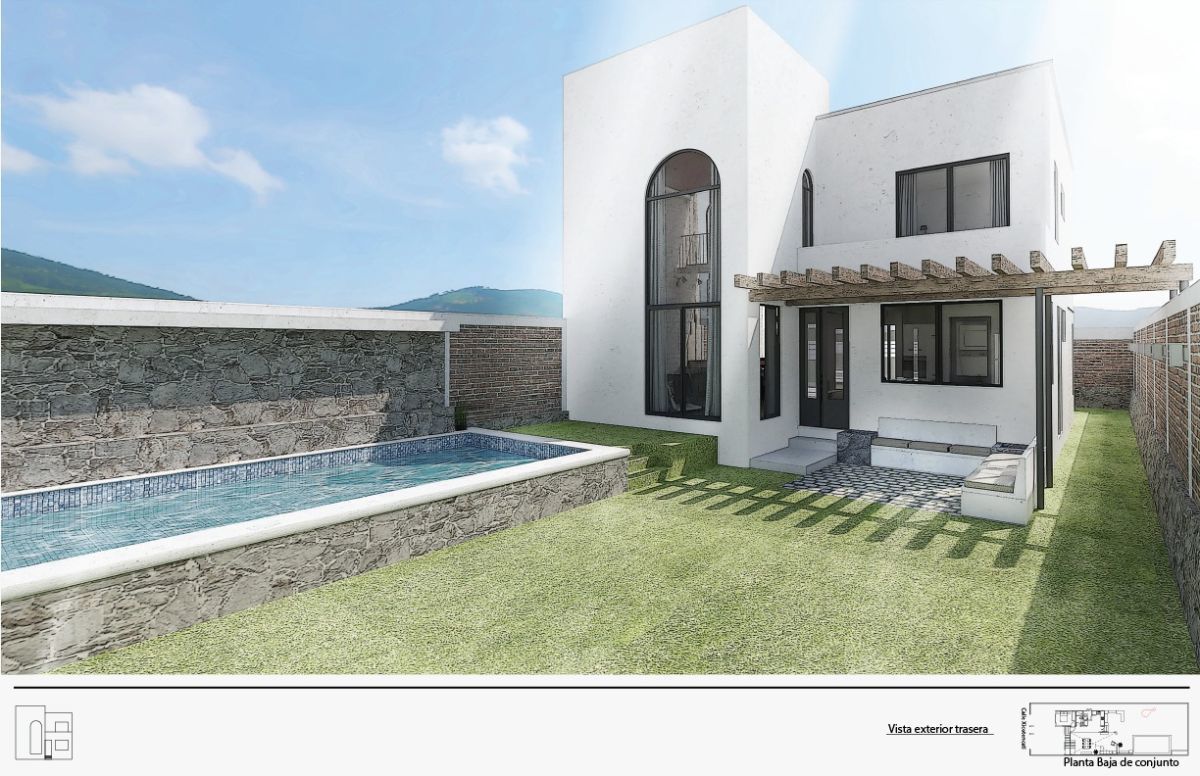 Amplia y Moderna Casa estilo Mediterráneo