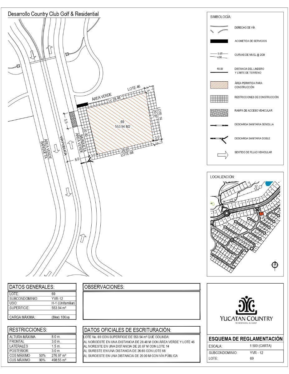 4 de 5: Croquis Localización y Plano YCC 