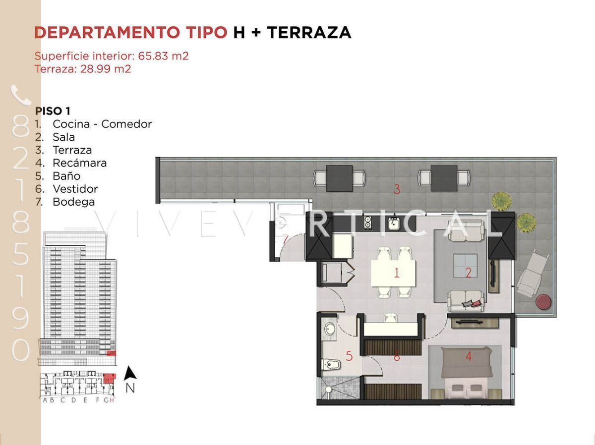 Departamento en VENTA en Zona Santa Maria - Monterrey, NL