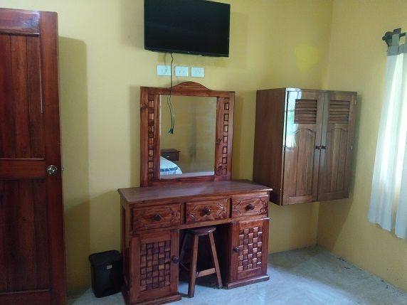 una parte de una de las habitación