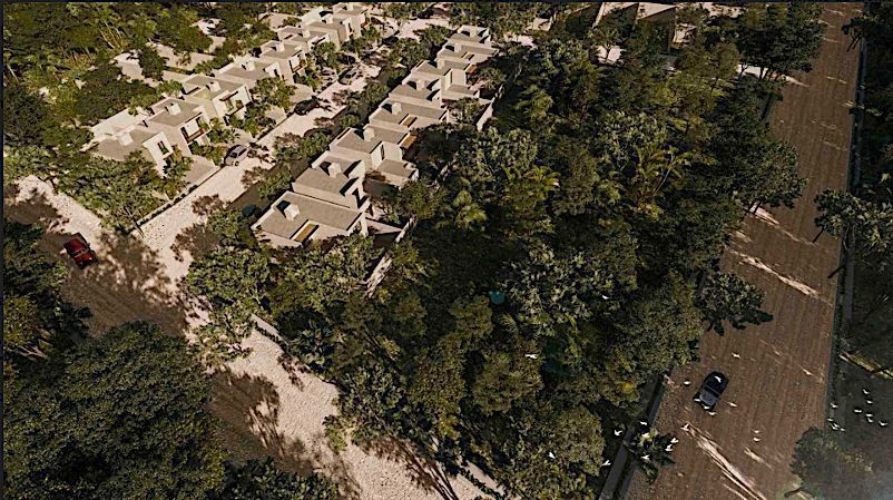 Terreno en esquina en venta en residencial privado en Tulum
