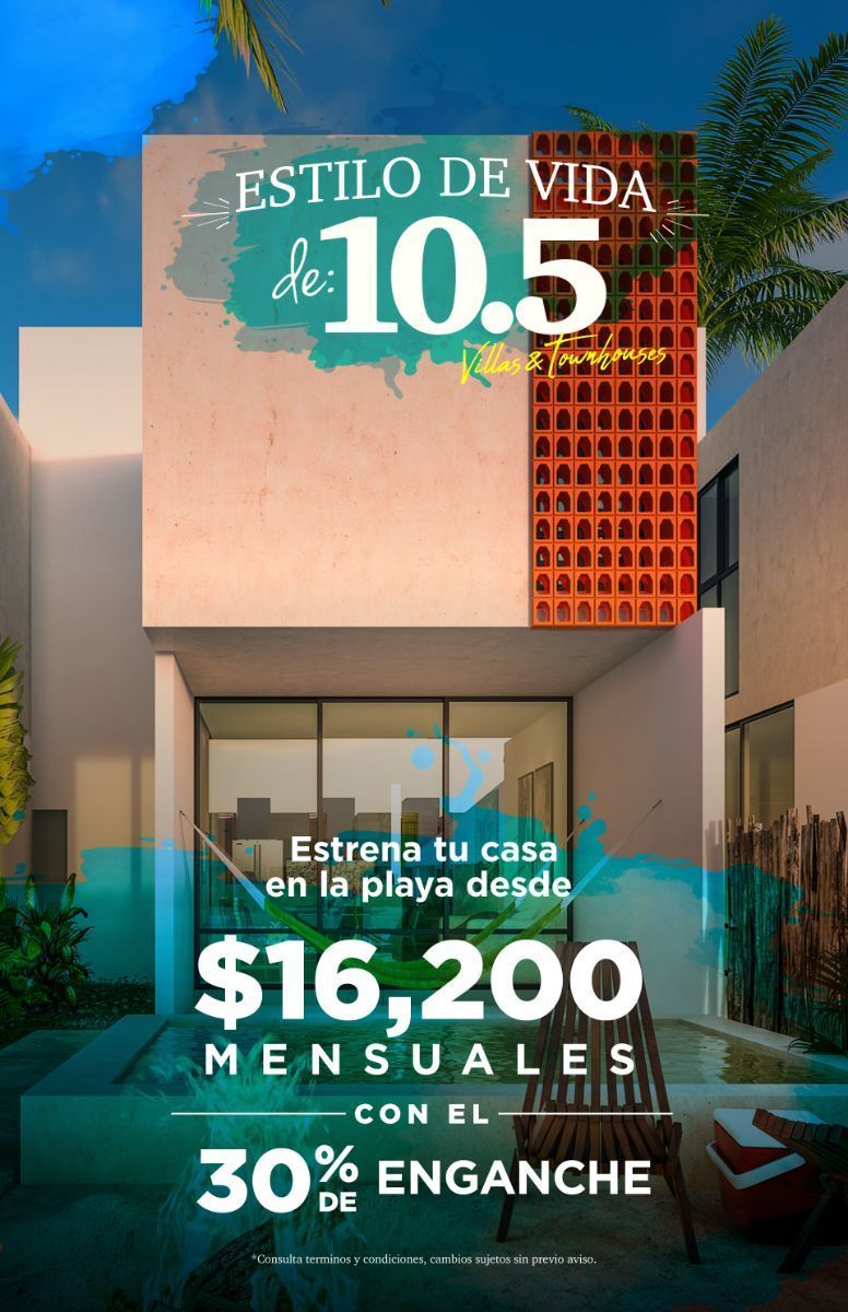 10 de 31: casa venta playa yucatan tipo villa