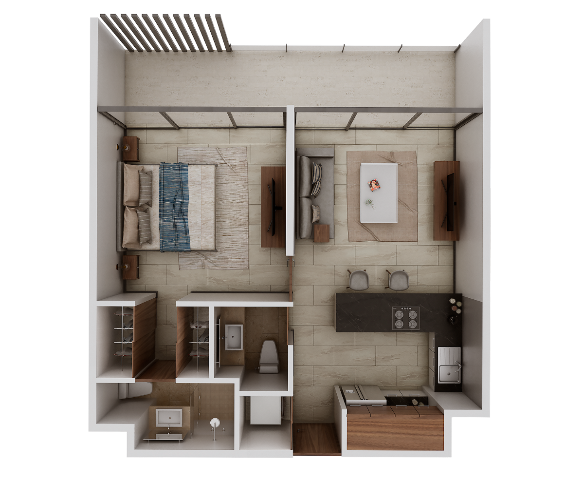 6 de 6: Croquis departamento venta Temozón Norte Mérida Yucatán