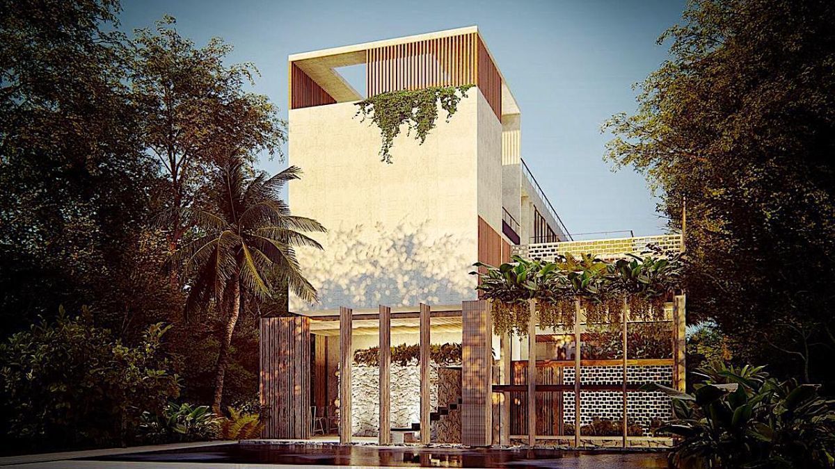 Hotel en venta en Tulum, concepto innovador, sobre avenida principal