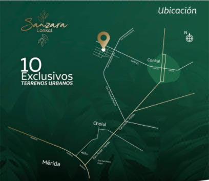 Venta Terrenos Residenciales en Conkal, Merida .