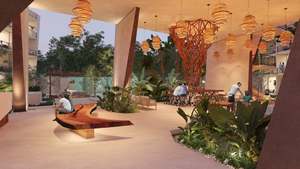 2 de 4: Palapa de noche