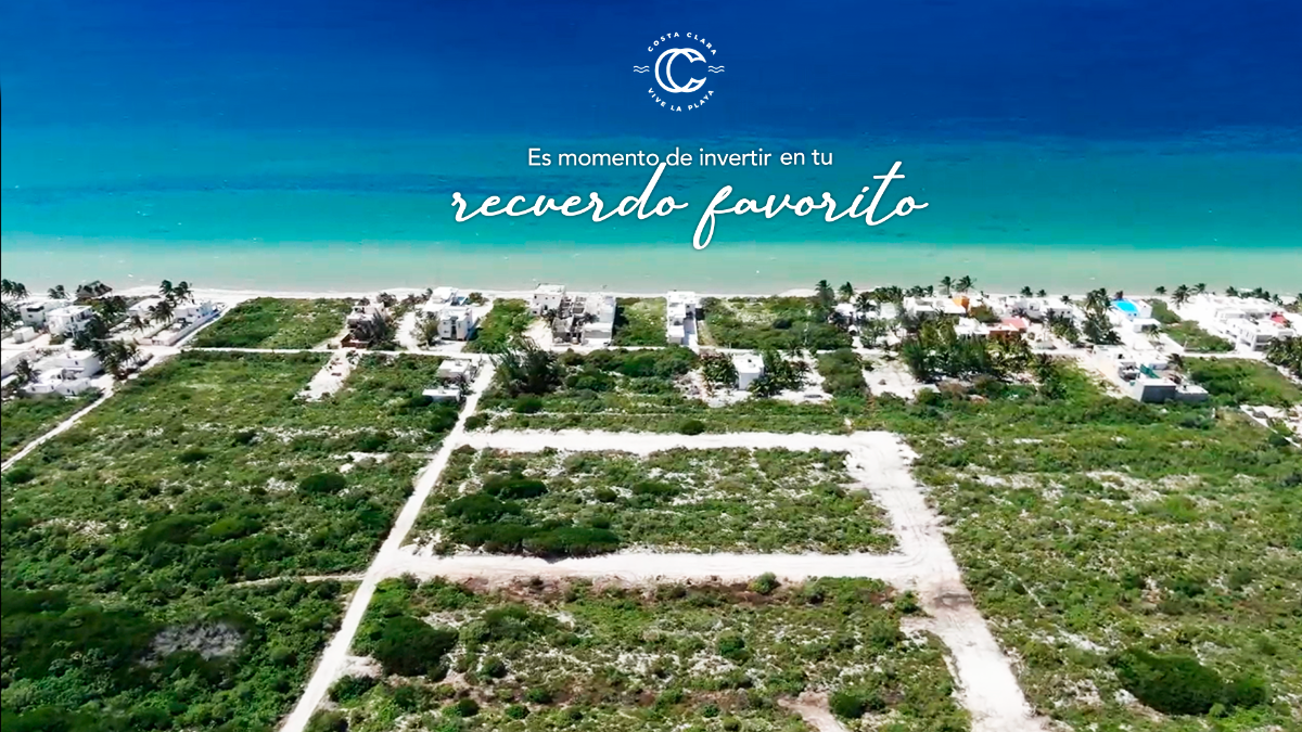 TERRENO EN VENTA EN LA PLAYA CHICXULUB YUCATAN COSTA CLARA EN LA PLAYA