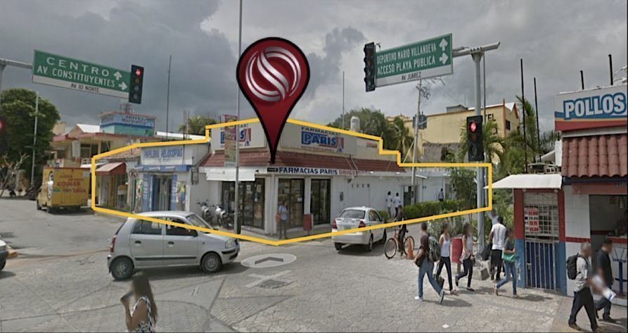 Terreno comercial en esquina Avenida Benito Juarez y Avenida 10,a una cuadra de