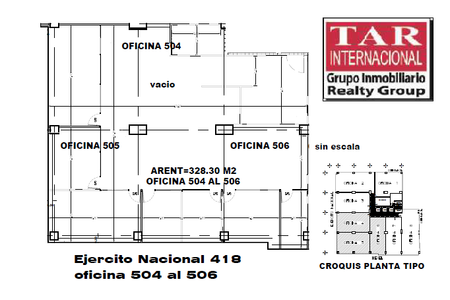Renta de oficina en Ejercito nacional
