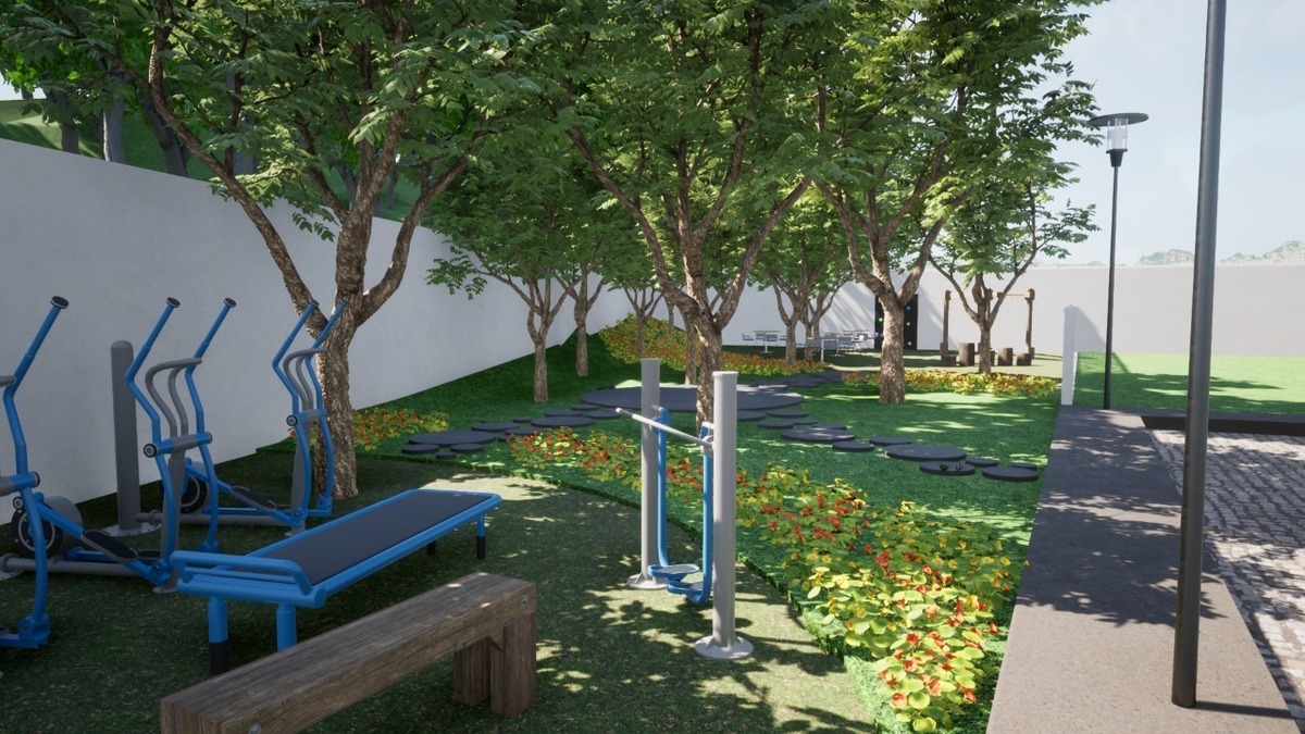 2 of 10: Área verde render