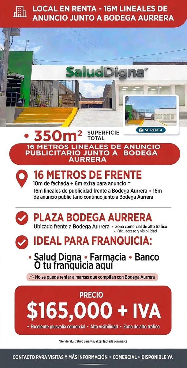 Local en Renta 350m2 Plaza Unidad Magisterial Nicolás romero, foto 1 de 4