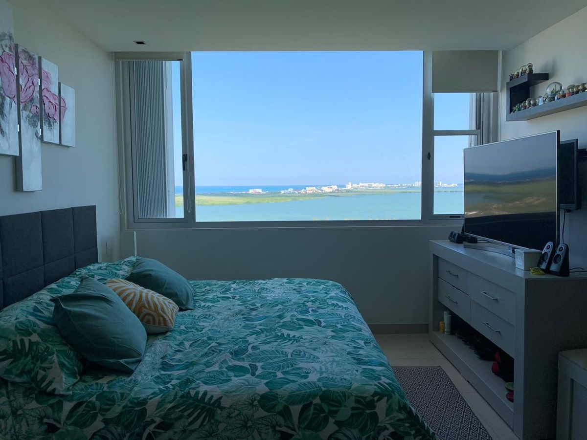 10 de 16: Departamento amueblado en renta  Malecon Cancun vista al mar