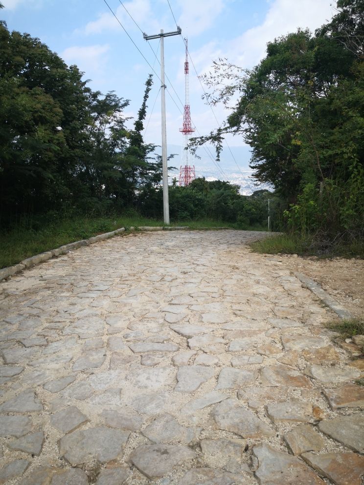 8 de 13: calle empedrada de acceso al lado oriente del terreno