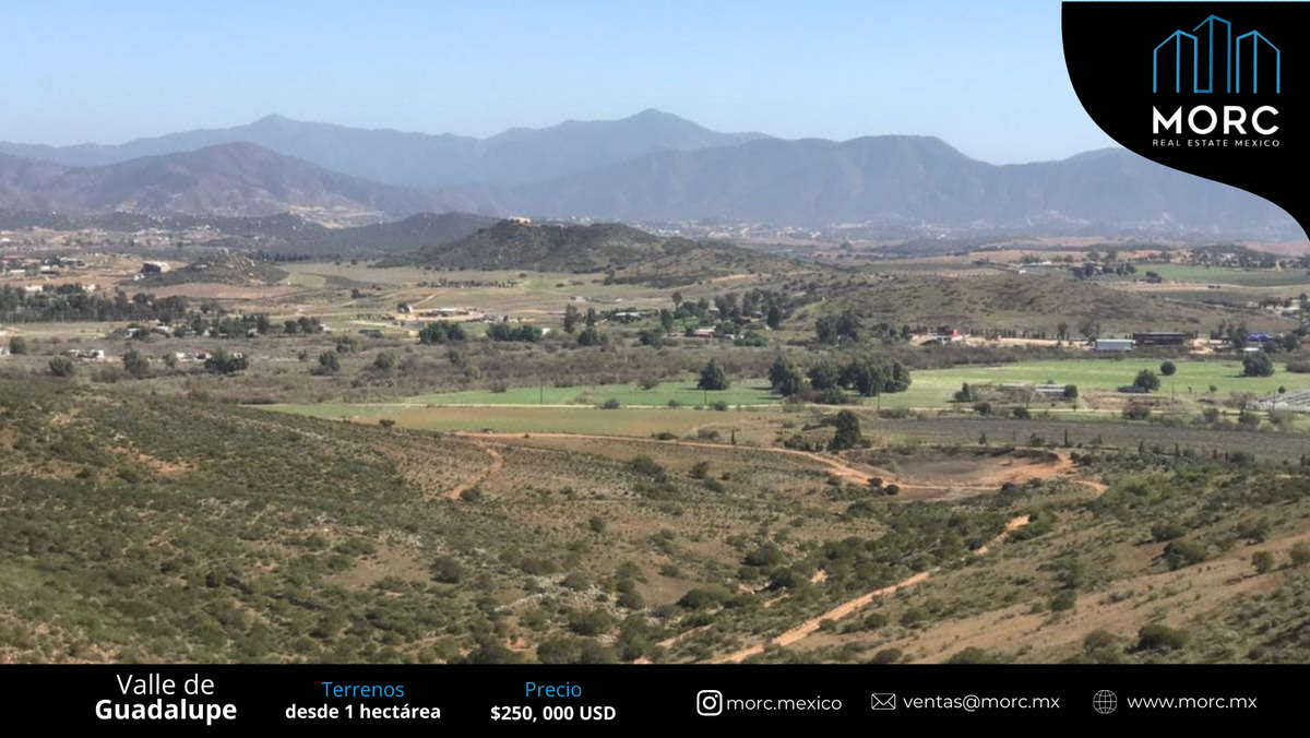 Venta de Terreno Atrás de Casa Frida con Vista Panoramica al Valle de Guadalupe
