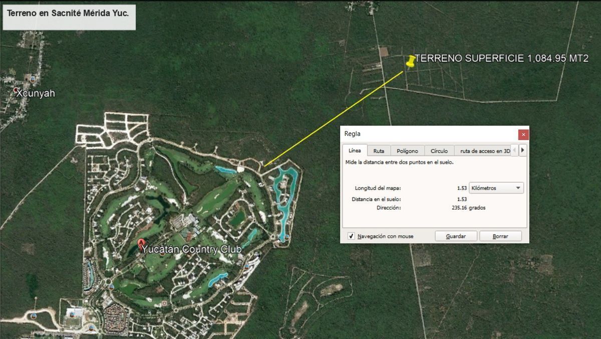 2 de 3: Distancia a Country Club Mérida 