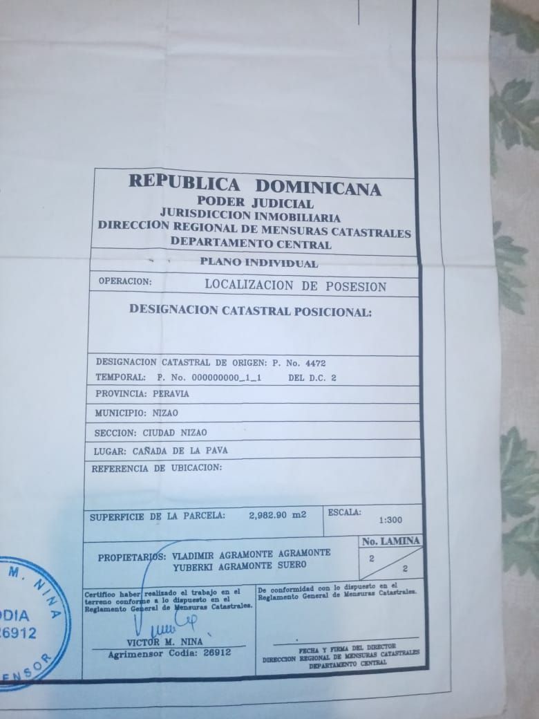 13 de 14: Designación Catastral