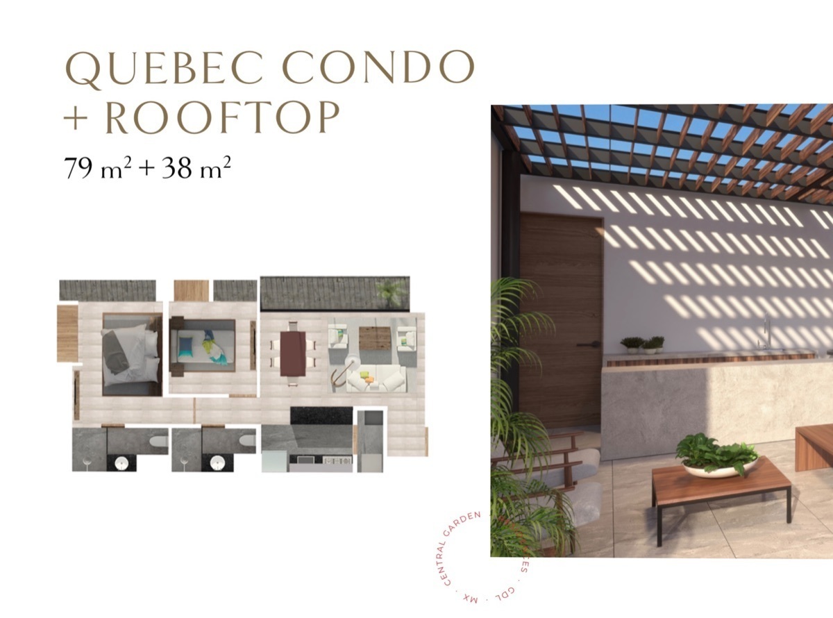 8 de 32: Quebec Condo + Rooftop