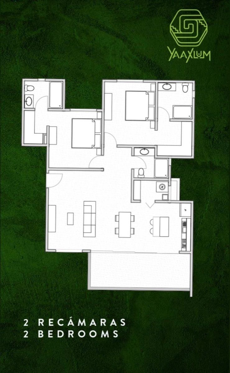 25 de 27: Plano departamento 2 recámaras