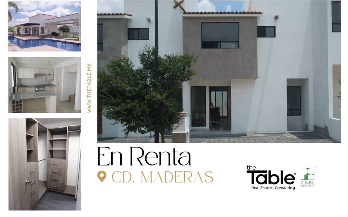 Renta ó Venta | Casa 3 Recamaras Ciudad Maderas, Querétaro