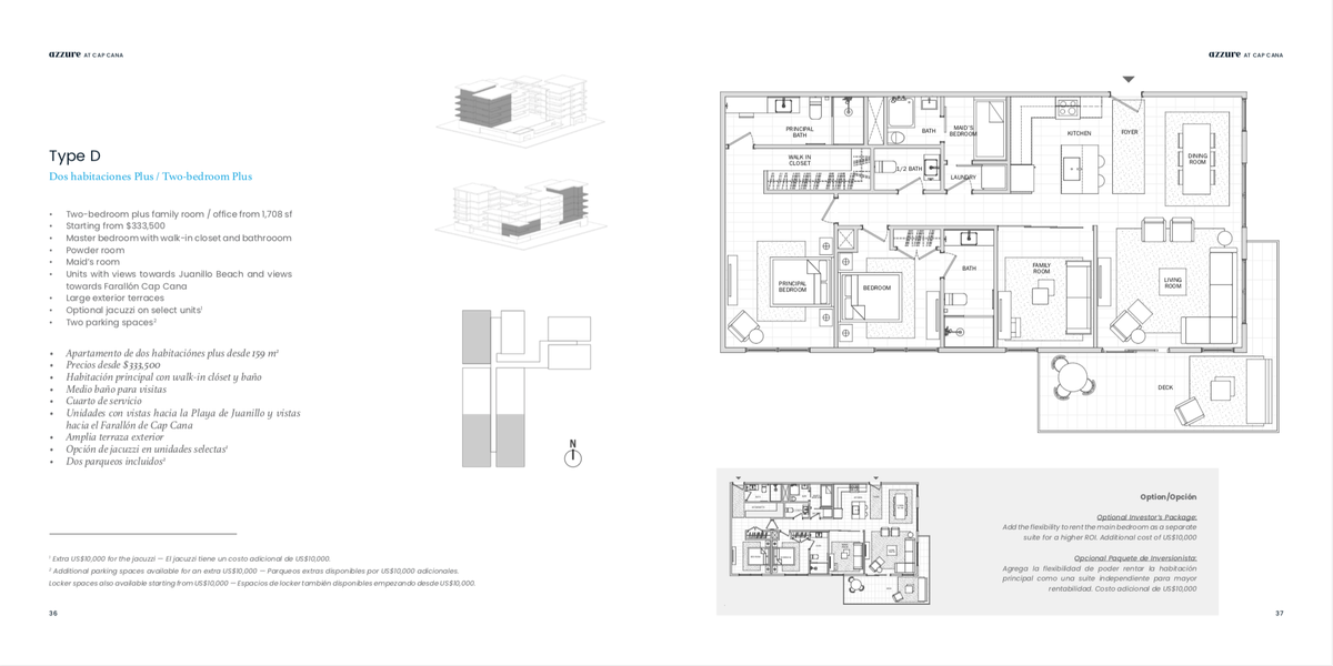 8 de 8: plano y distribución del apartamento tipo C