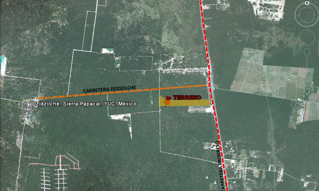 Venta Terreno sobre Carretera Progreso Mérida (Dzidzilché) - foto 2