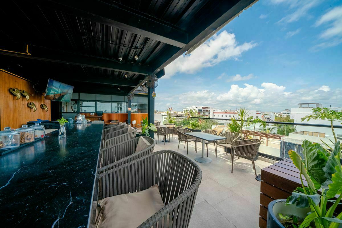 24 of 29: The IT Residences community rooftop restaurant and bar