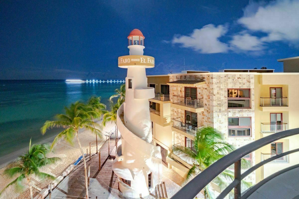 18 of 21: The El Faro Condos sit beachfront